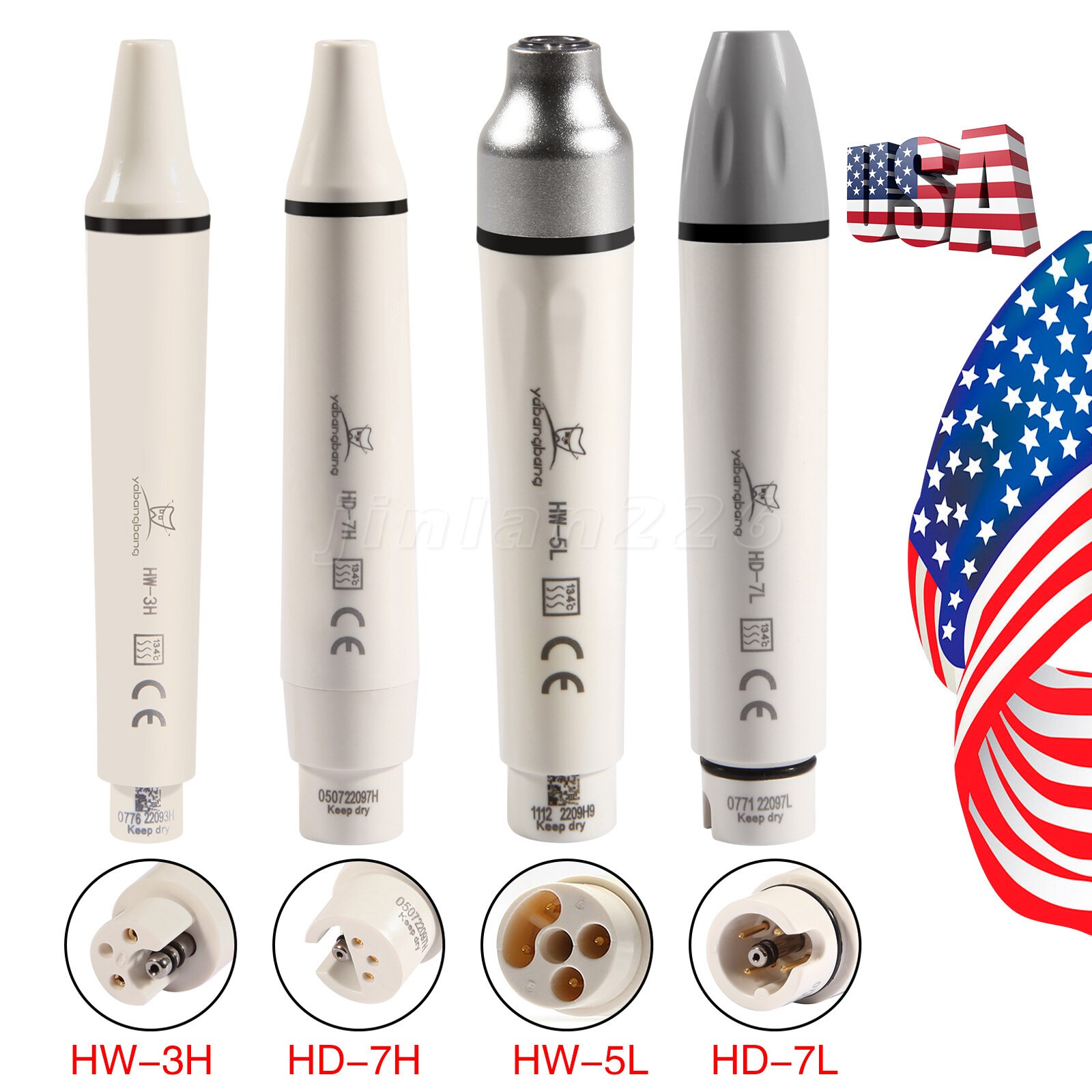 Dental Ultrasonic Piezo Scaler Handpiece LED Fit EMS/SATELEC 135°