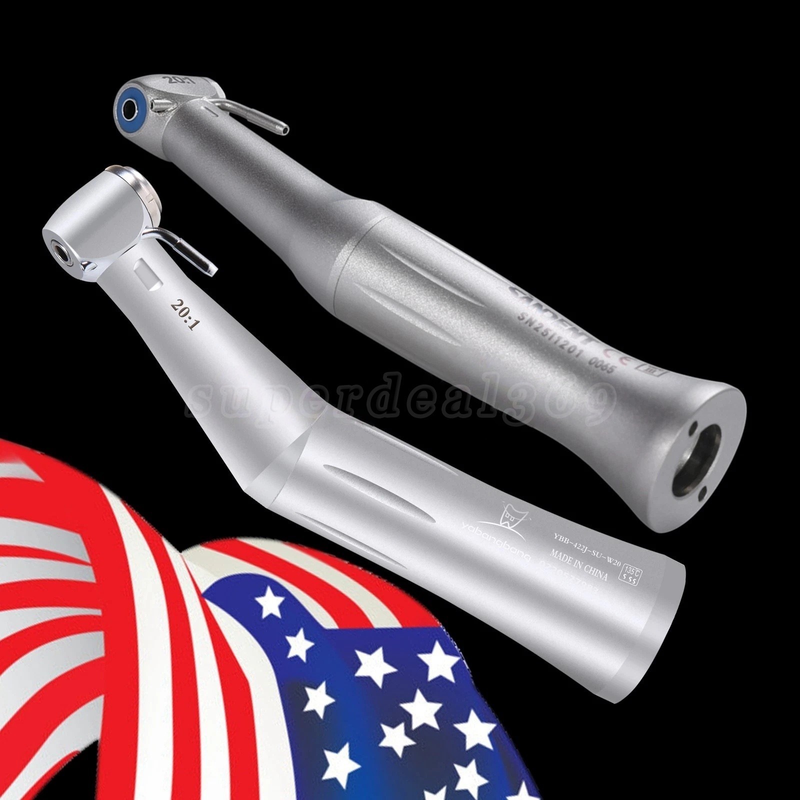 Dental Implant Handpiece 20:1 (LED) Contra Angle Fit Surgical Implant Motor CE