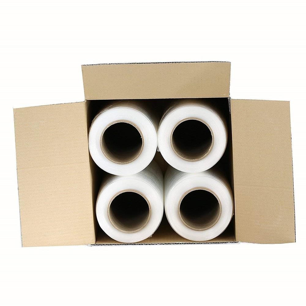 4 Rolls Hand Stretch Plastic Film Shrink Pallet Wrap 18″ X 1500 FT Shrink Wrap