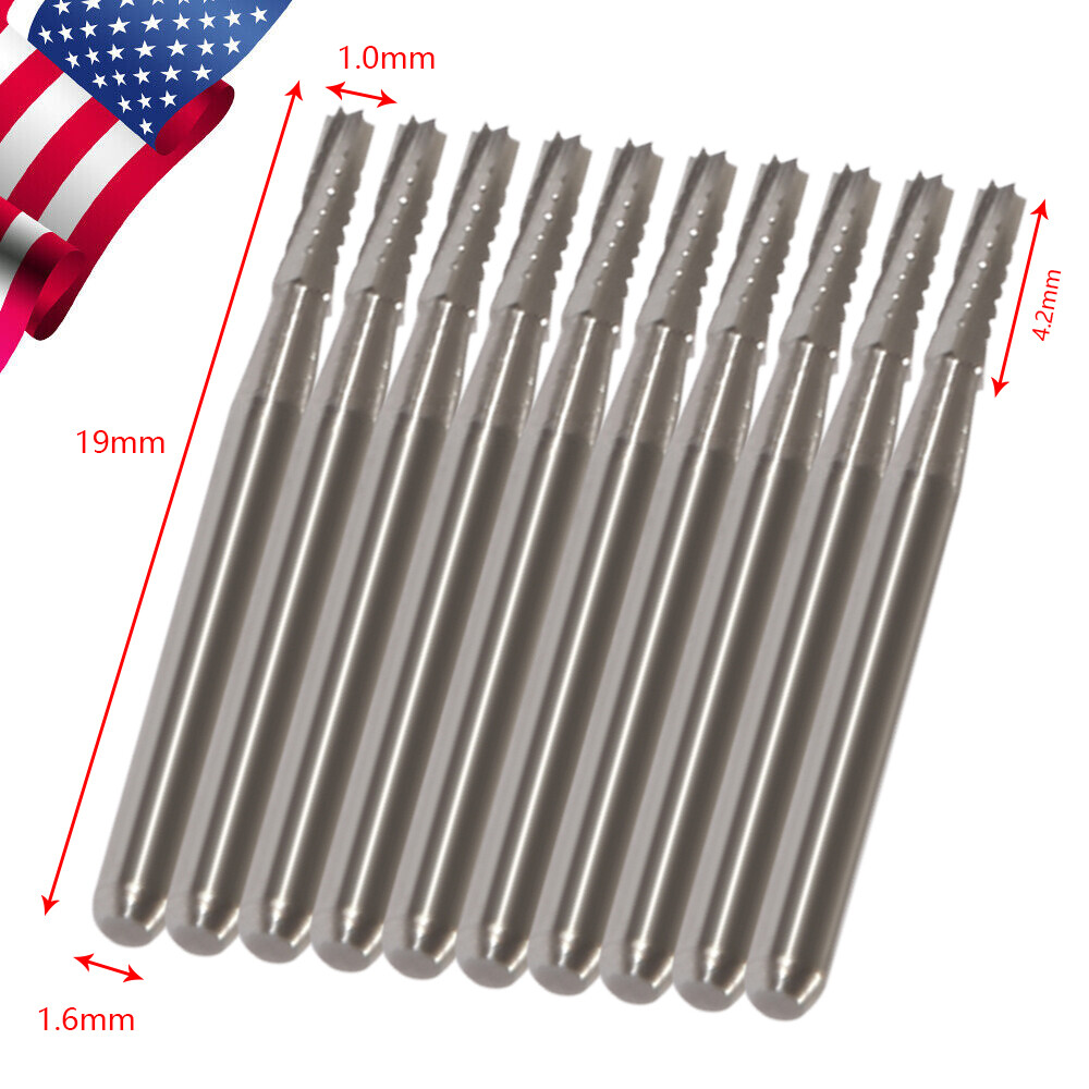 Dental Midwest FG #557 Clinic Length Cross Cut Carbide Burs 100pcs/10 Packs