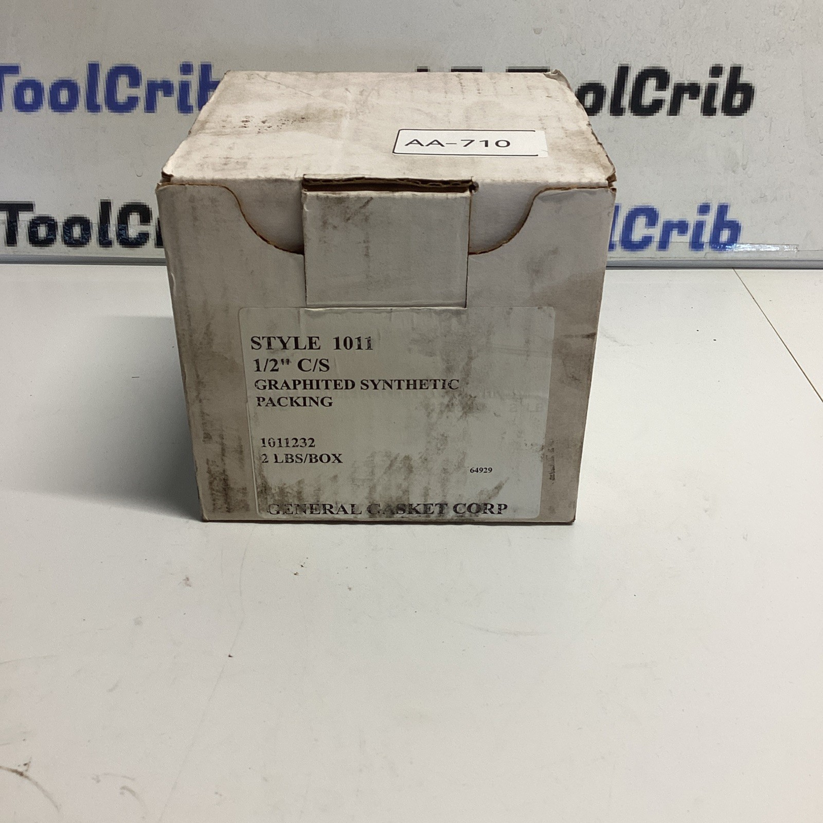 General Gasket CORP Style 1011 1/2” Graphited Synthetic Packing 2lb/box AA-710
