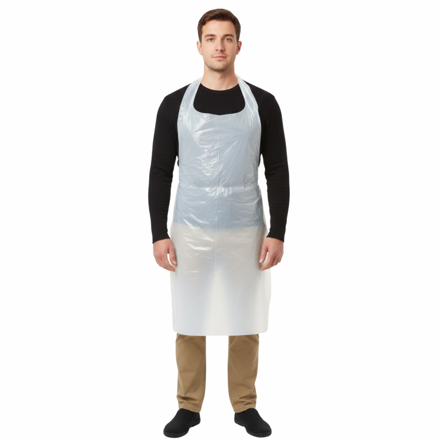White Polyethylene Apron, Size: 28″ x 46″ – (1000 Pieces)