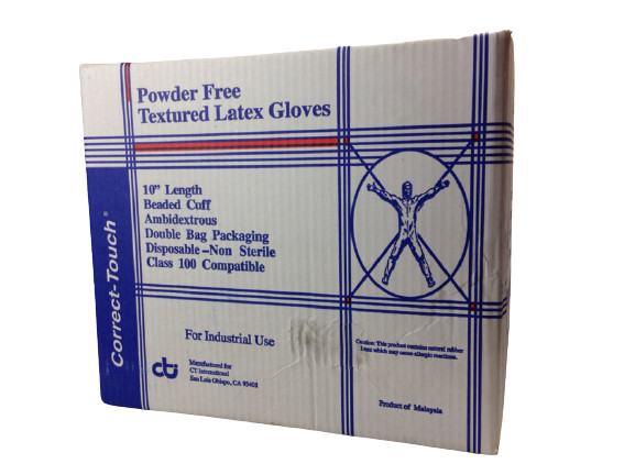 Correct-Touch Latex Powder-Free Ambidextrous Yellow Gloves – 100CT