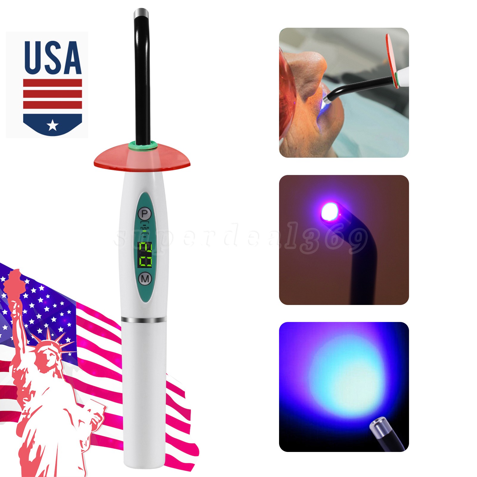 NSK Style Dental Slow Low Speed Contra Angle Handpiece Push Button E-type FX65