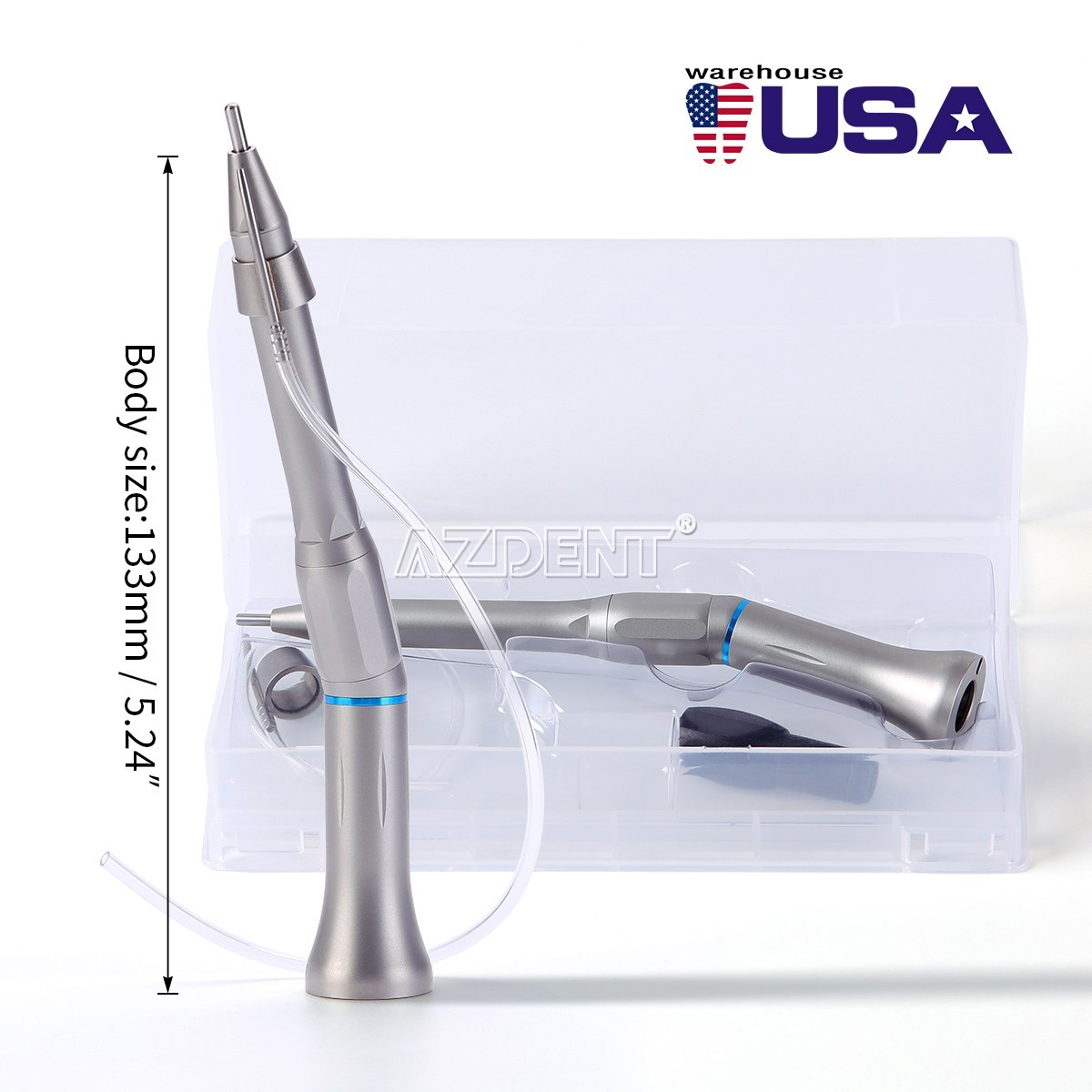 Dental Surgical Straight Handpiece Oral Surgery 20° Contra Angle 1:1 Nose Cone