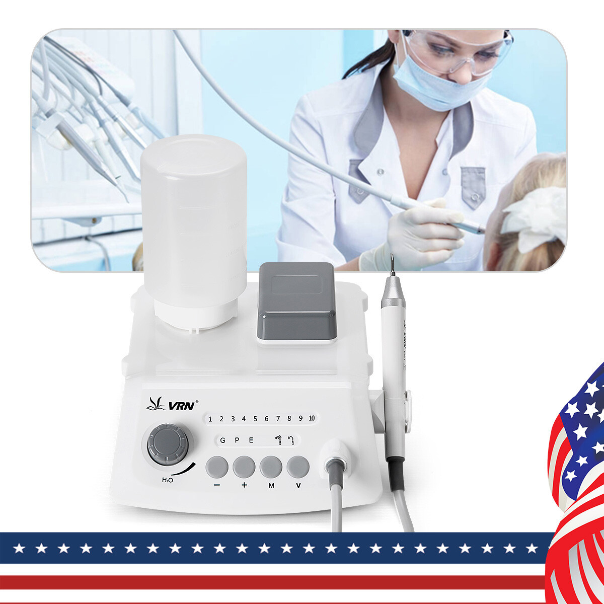 LED Dental Ultrasonic Piezo Scaler Handpiece Bottles Fit EMS Cavitron Woodpecker