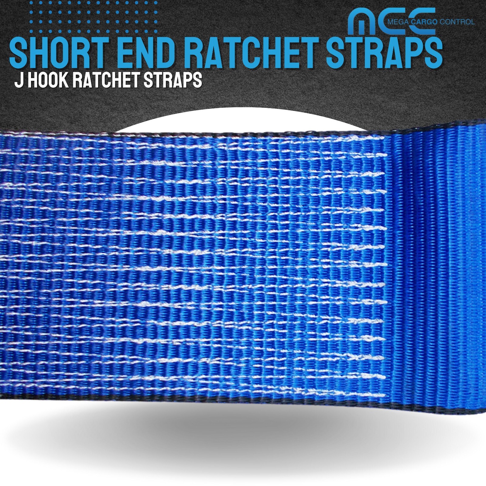 USA 3″ 4″ Ratchet Tie Down Short Fixed End Strap w/ J Hook for Flatbed Truck