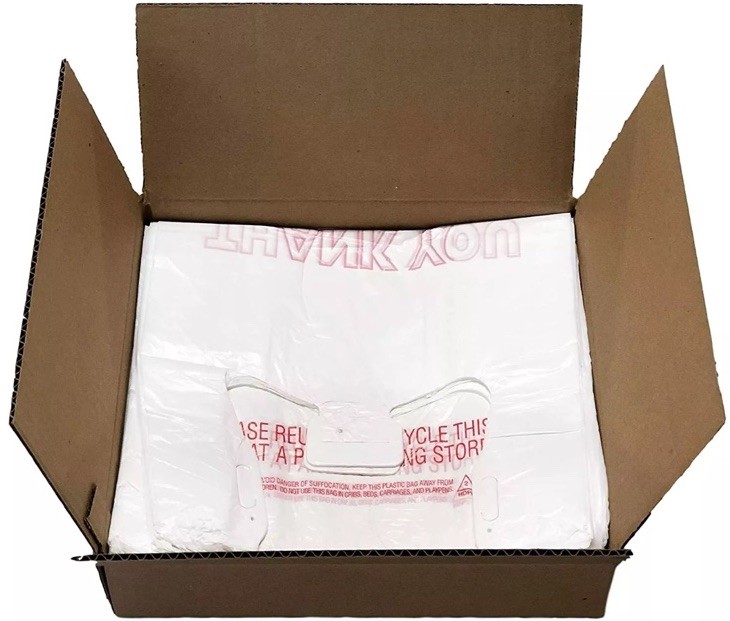 T-Shirt Carry-Out Bags Thank You Gracias Bags 11.5″ x 6.5″ x 22″