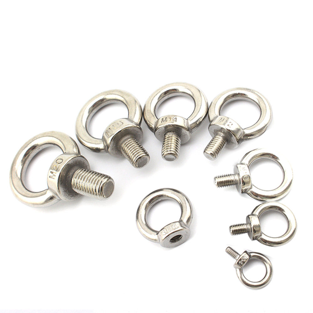 304SS M3 M4 M5 M6 M8 M10 M12 M16 Shoulder Pattern Machinery LIFTING EYE BOLT NUT