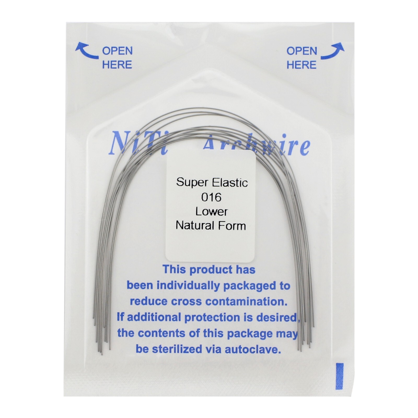100pc Dental Orthodontic Arch Wires Niti Rectangular Round Natural 1622 012 016