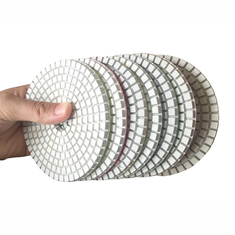 4″ Diamond Polishing Pad 54 PCS Grit 50 100 200 400 1500 Granite Concrete Glass