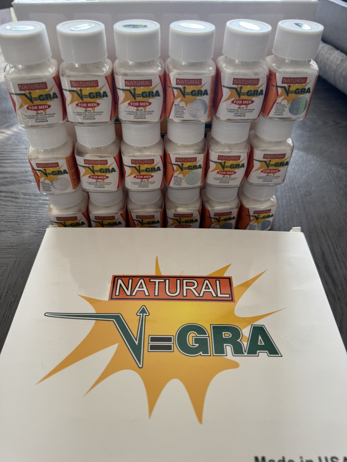 v-gra for men natural male sexual performance 1 Box of 18 bottles