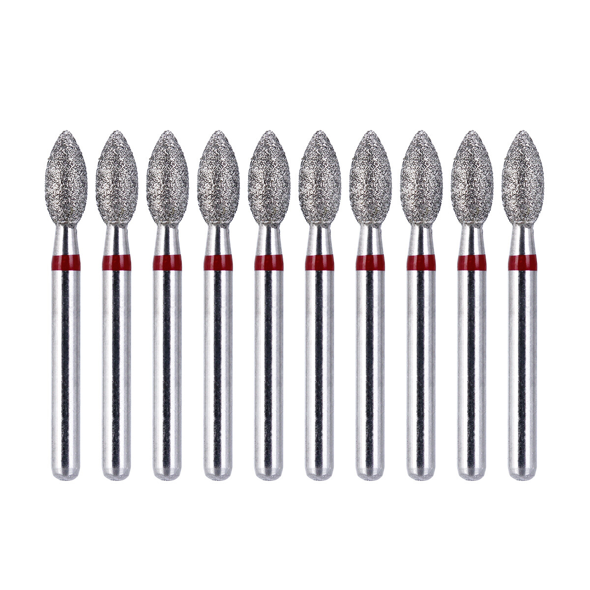AZDENT Dental Diamond FG Burs Football #368-023F / #379-023F Fine Red 10pcs/Kit