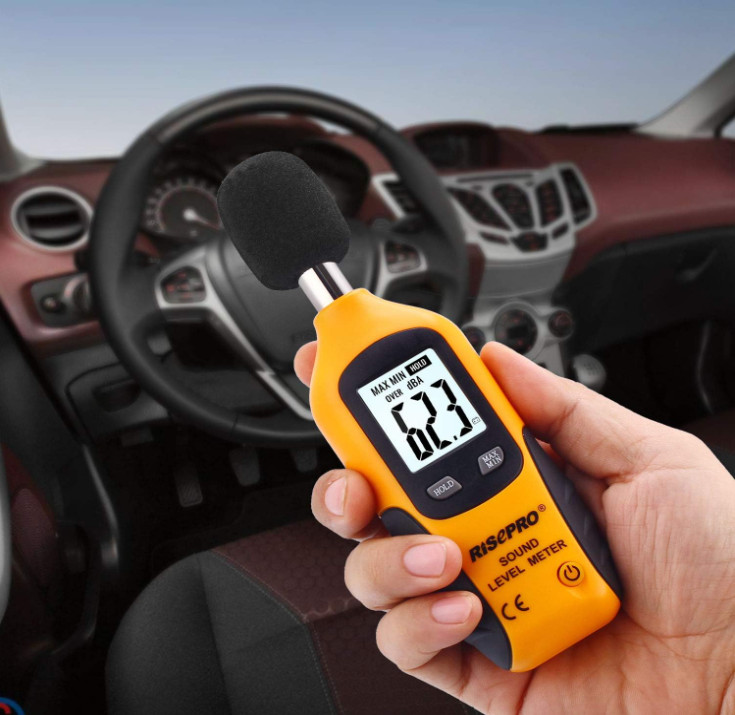 Medidor ruido digital 30-130dB portátil con data hold auto off