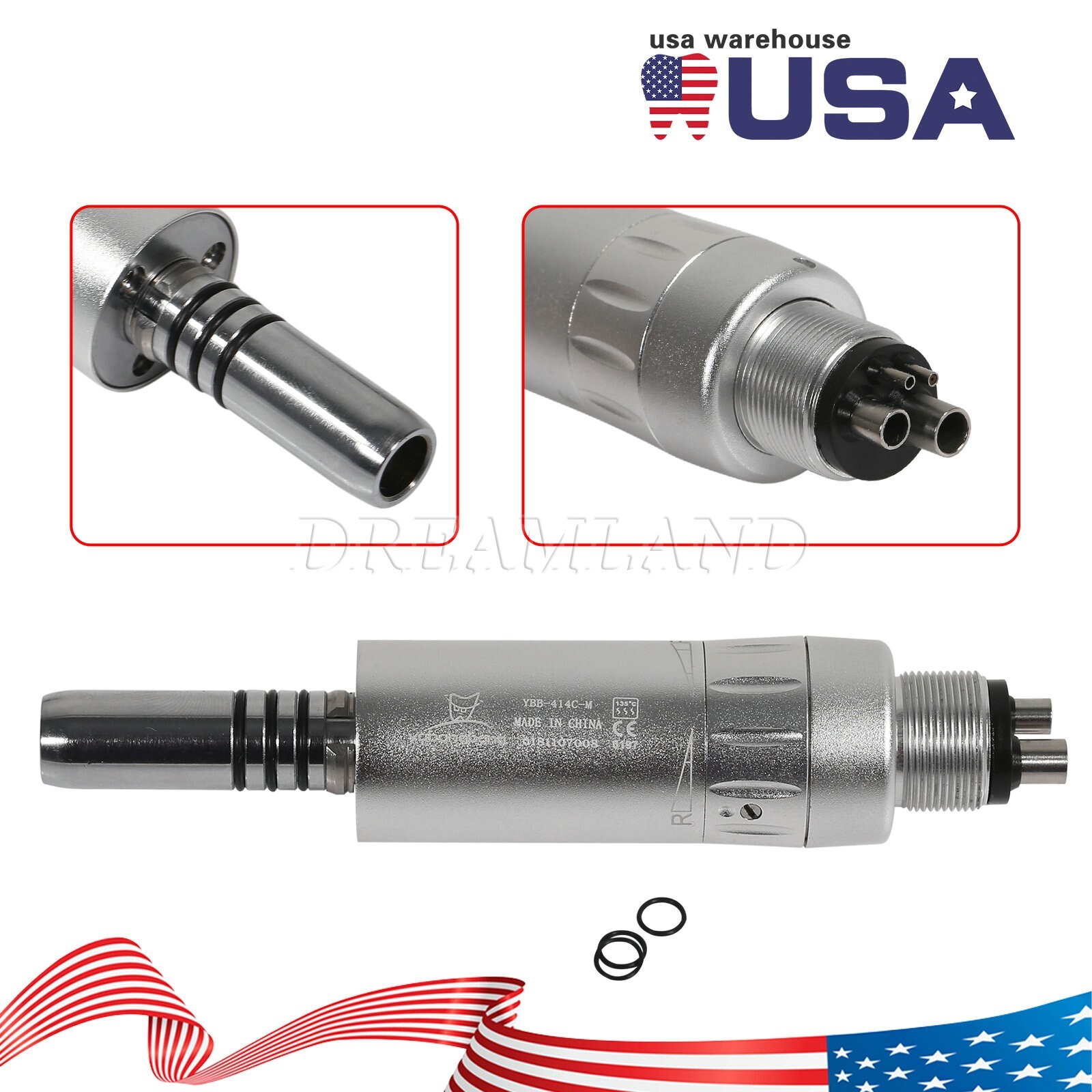 Dental Air Motor Slow Low Speed Handpiece Cooling Unit Internal Water Spray M4