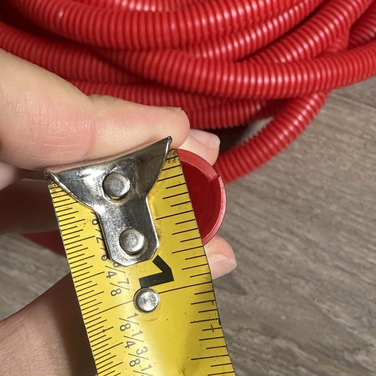 Split Wire Loom Flex Tubing Cable Corrugated Conduit Polyethylene Red 3/4” 35ft