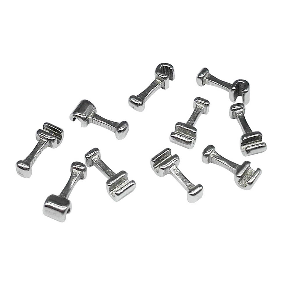 50/100/200pcs Dental Crimpable Stainless Orthodontic for Arch Wire Hook T Shaped