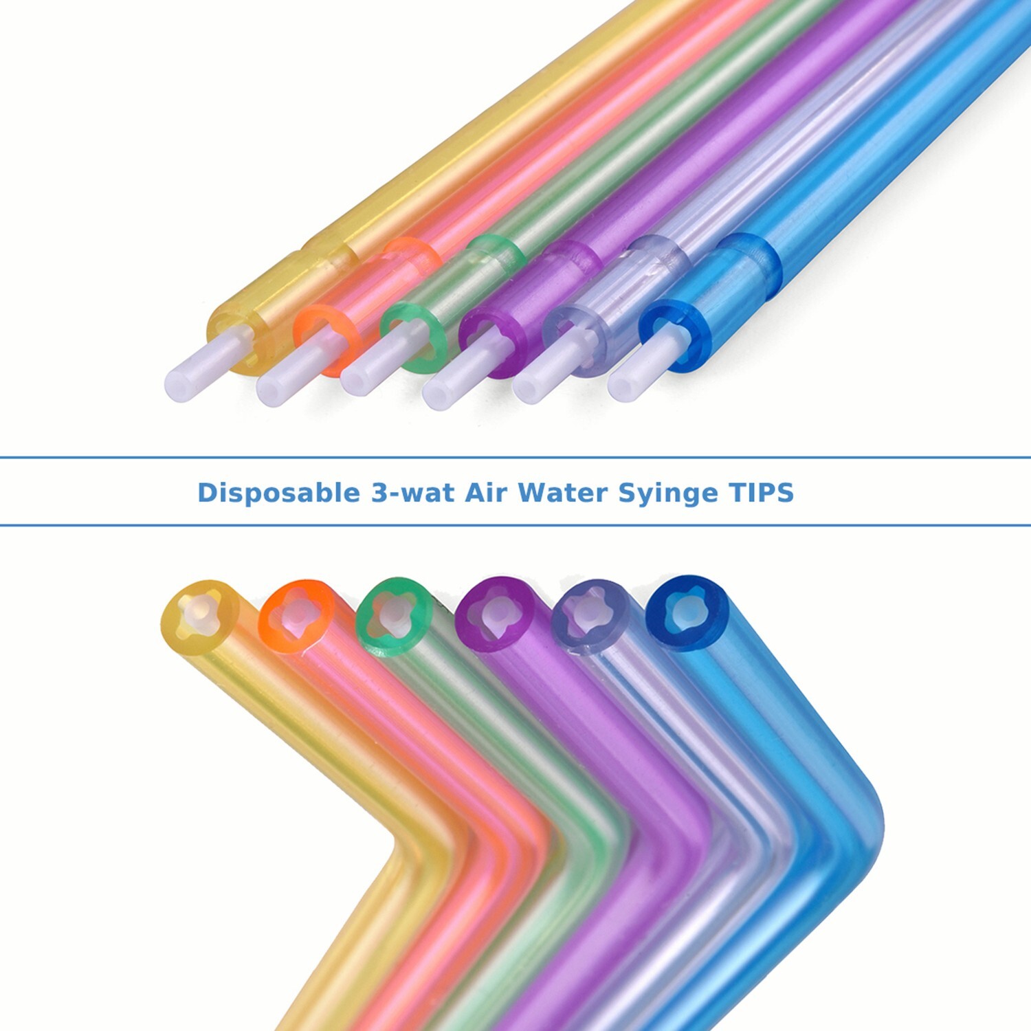 1000(4 Bags) Dental 3-Way Air Water Syringe Disposable Spray Tips Triple Nozzles