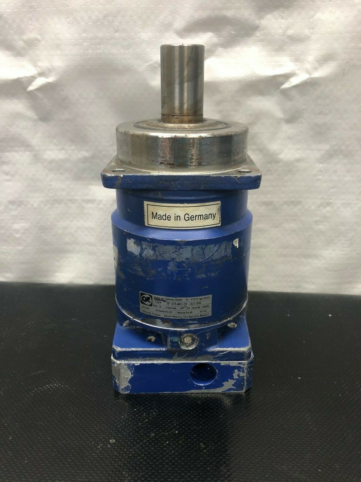 Aloha 5P-075-MF2-28-021-000 Gearbox Head Motor Reducer