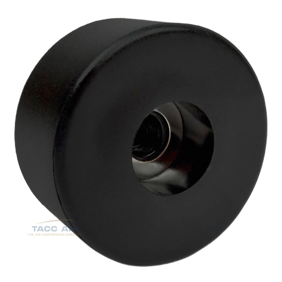 2 PC Pack 1.5″ x 3/4″ Round Air Compressor Rubber Feet / Foot Vibration Pad Set