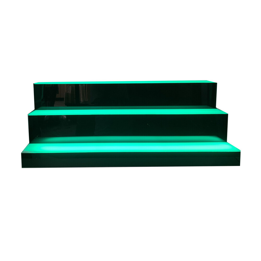 31″MultiColor LED Lighted Liquor Bottle Display 3 Tier for Home Commercial Bar