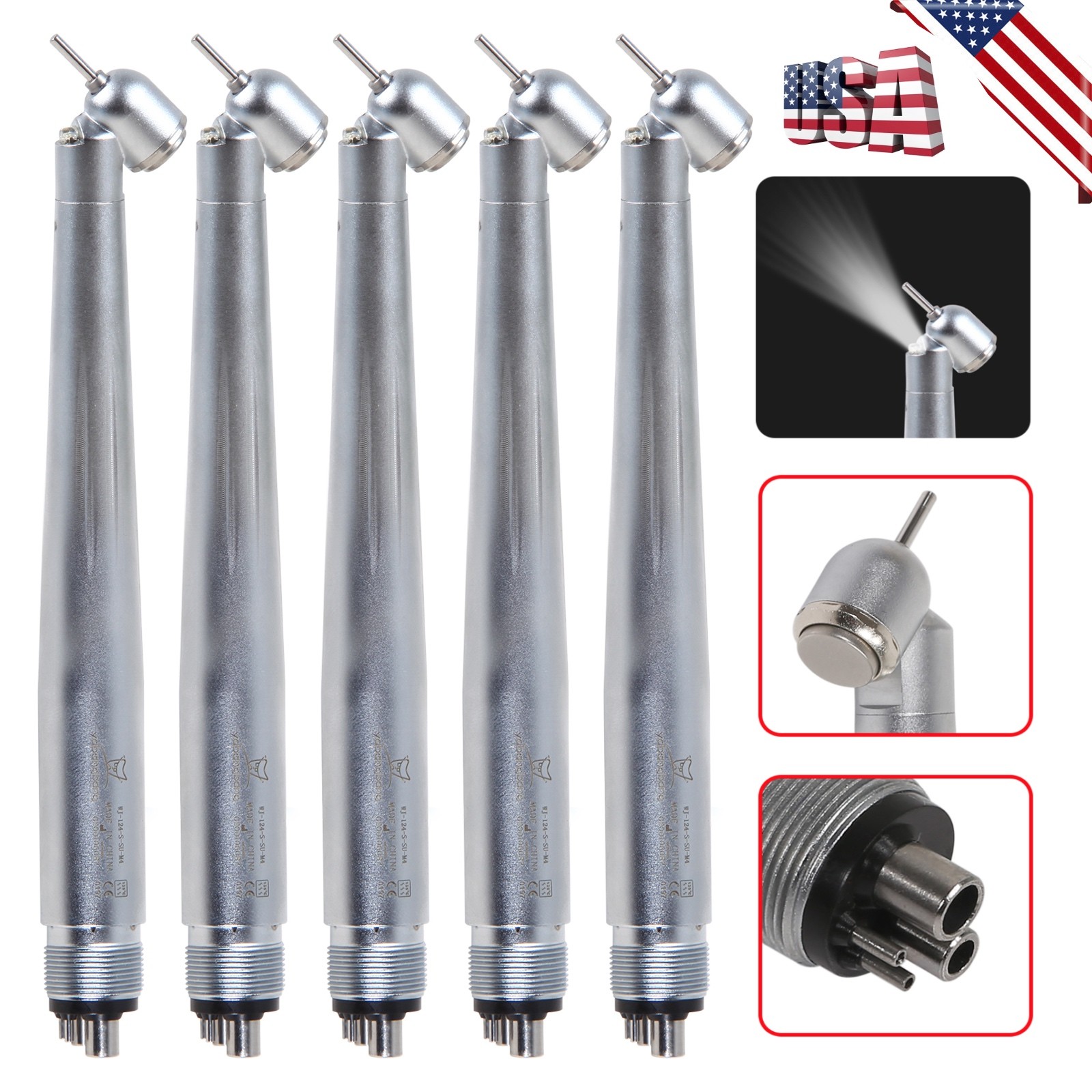 Dental High Speed Handpiece KaVo Multiflex Style LED Coupling Coupler 4/6Hole