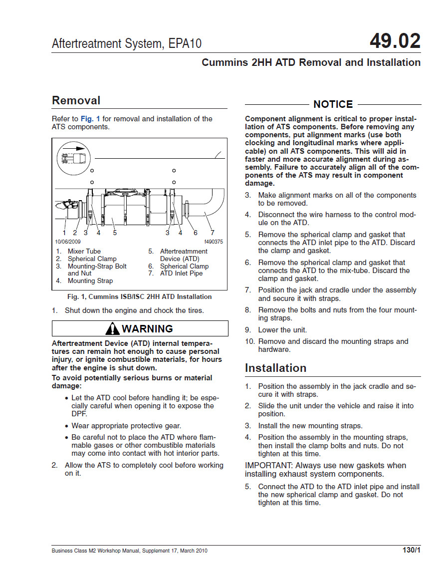 2003-2014 Freightliner M2 100, M2 106, M2 112 Truck Shop Service Manual (USB)