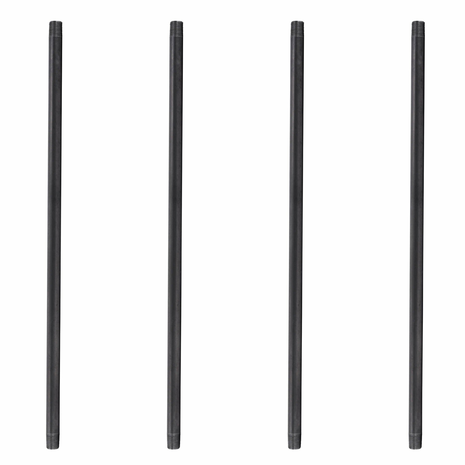 3/4 in. X 48 in. Black Pipe 4 Pack