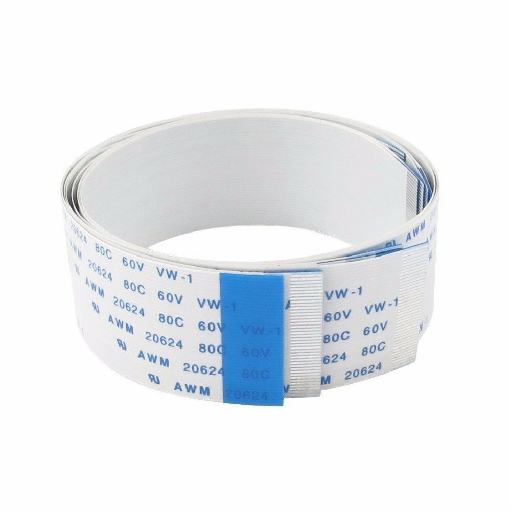 FFC/FPC Flexible Flat Cable Ribbon Pitch 0.5mm 1mm 24/20/18Pin 6-40cm 80C 60V