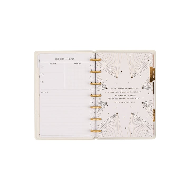 2026/2027 Happy Planner Eternal Stars Mini Dashboard Layout Planer