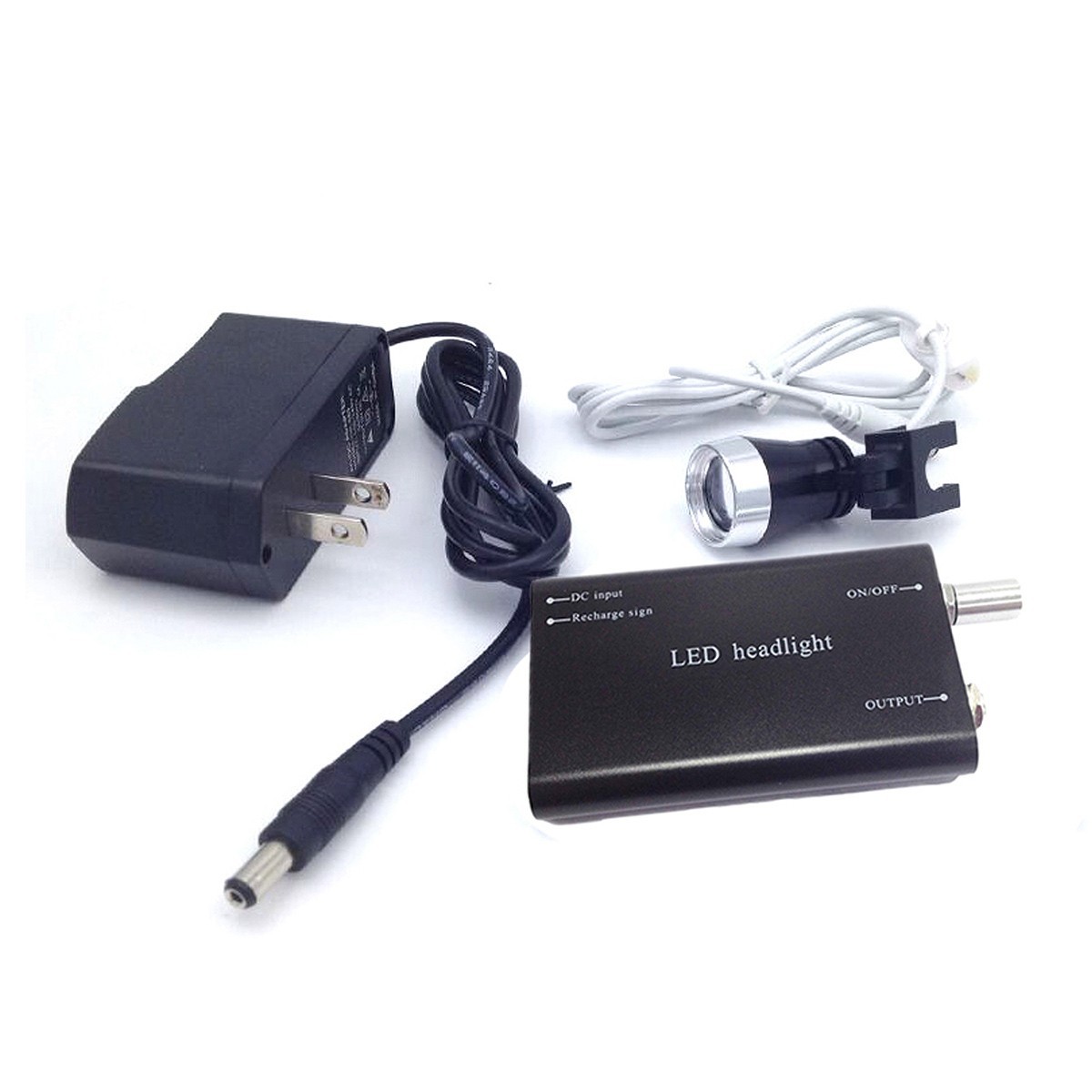 Rechargeable LED Head Light for Dental Surgery 30000 Lux Lightweight Portable