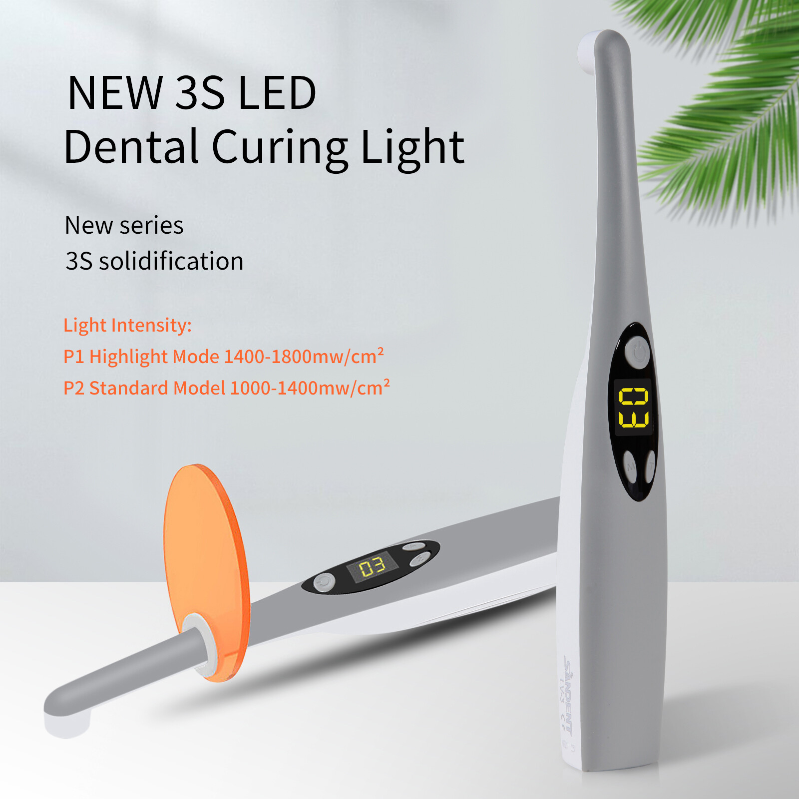 Dental LED Light Cure Lamp Cordless 3Second Fast Curing Light 2 Modes 3SEC USA