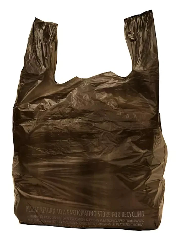 Black T-Shirt Carryout Bags, 11.5″ x 6.5″ x 22″ (1,000 ct.)