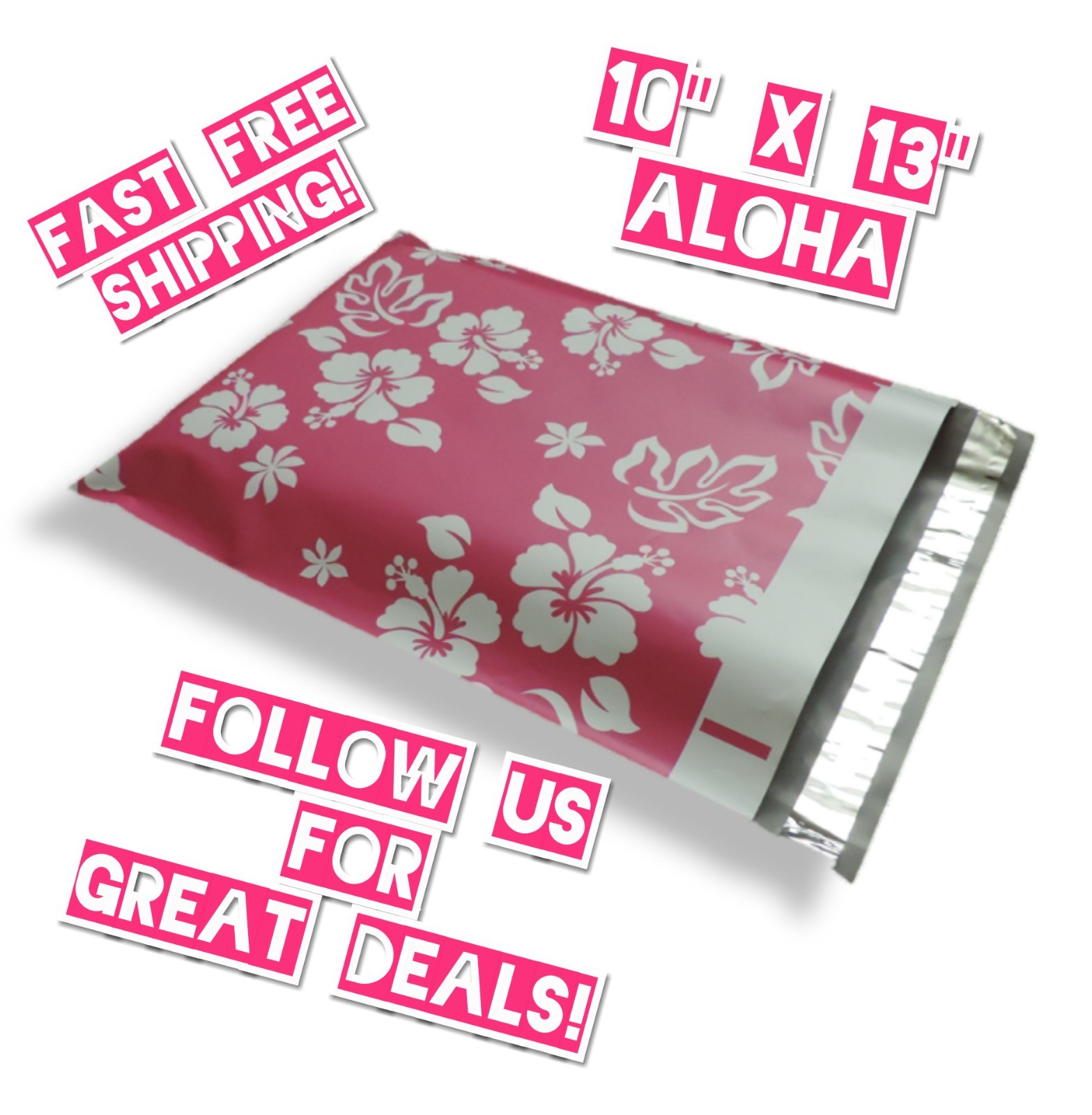 uPaknShip 10×13 Aloha Designer Poly Mailers – Shipping Envelopes