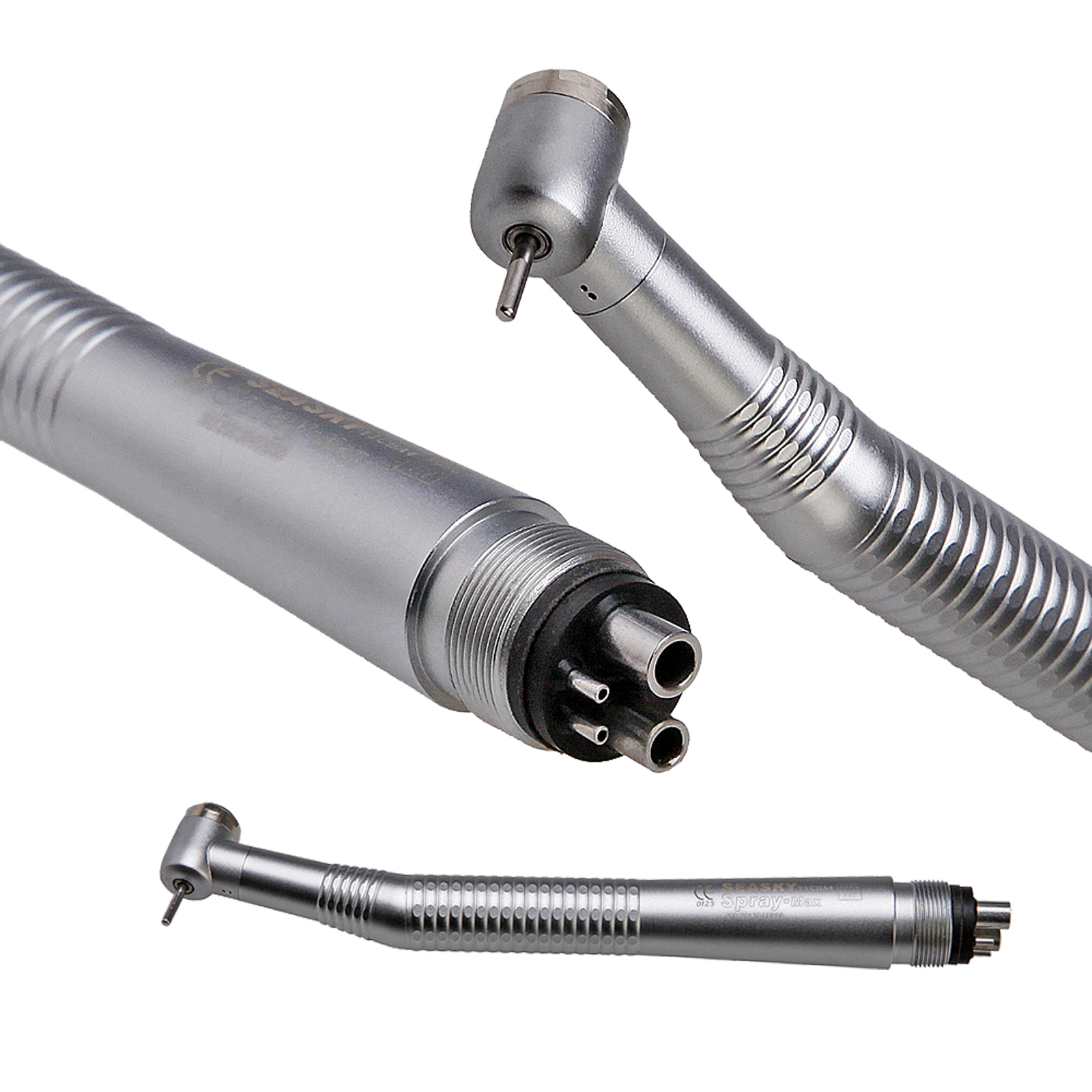 Dental Fast High Speed Handpiece Air Turbine Push Button Single Spray 4 Holes