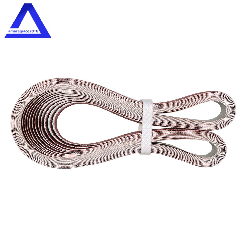 12 Pack 1″ × 42″ 60 80 120 150 240 400 Grit Aluminum Oxide Belt Sanding Belts US