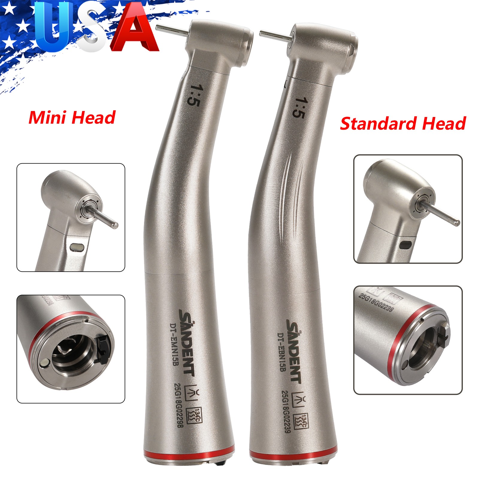 USPS Pieza de mano de alta velocidad de vías LED/NO-LED estilo NSK PANA 2/4H ZM1