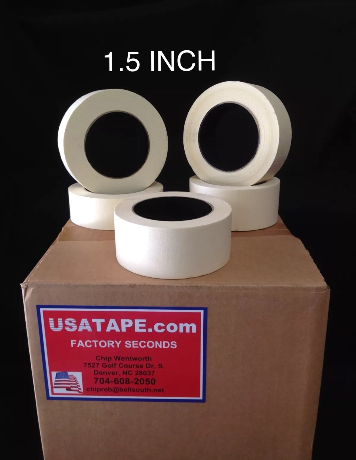 32 Rolls 1.5″ X 60 Yrds General Purpose Masking Tape Painters USA Made Seconds