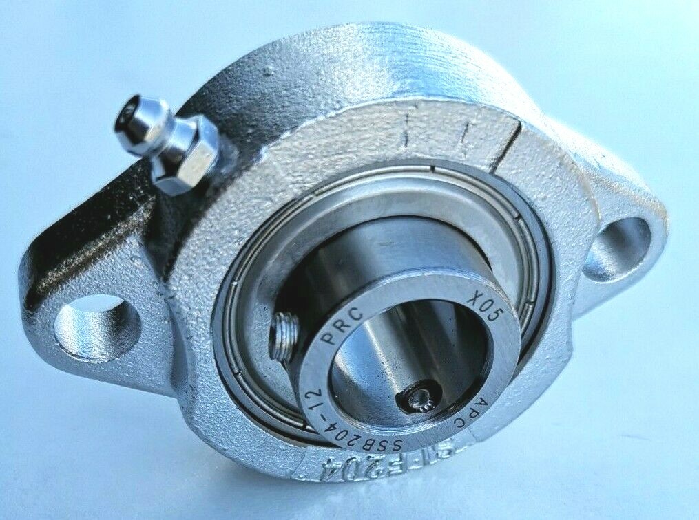 Premium SSBSLF205-16G | Stainless 1″ Bore 2-Bolt Flange Bearing Unit SBLF205-16G