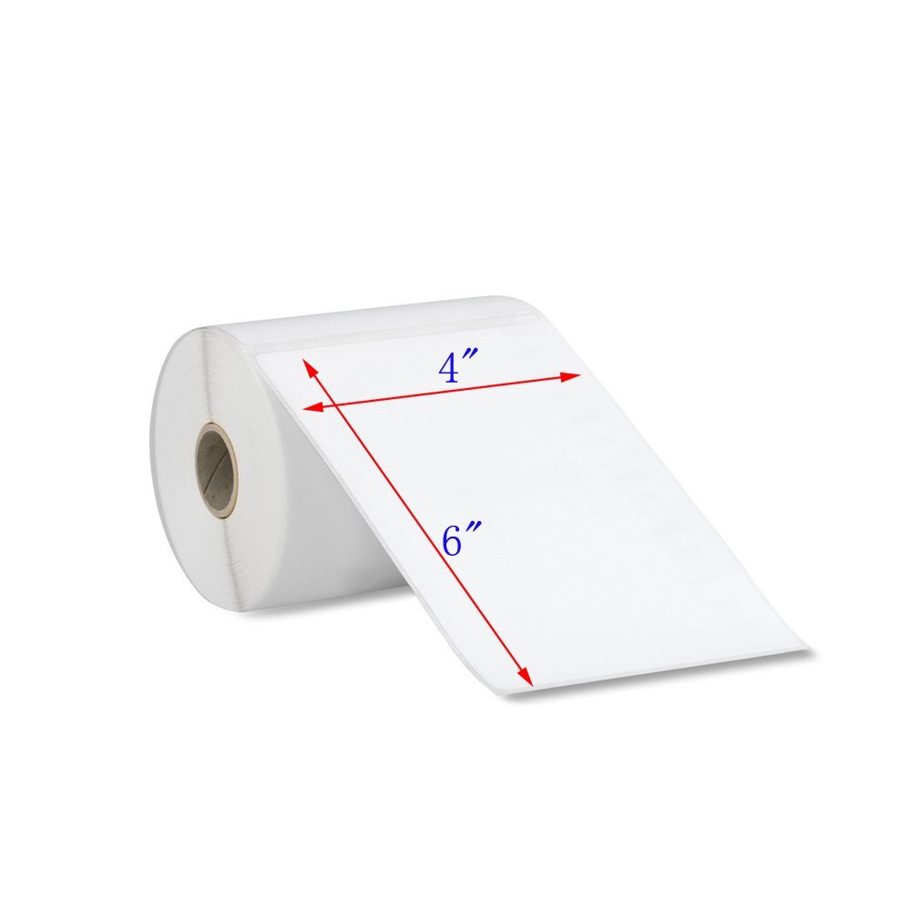 4″x6″ Direct Thermal Labels 250/Roll 450/Roll For Zebra Eltron LP2844 ZP450 UPS