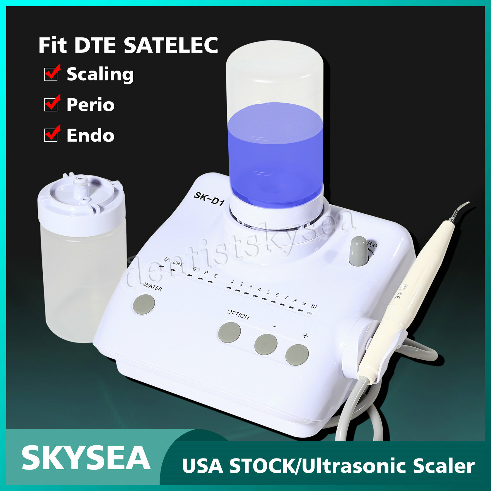 Dental Portable Ultrasonic Piezo Teeth Scaler Bottles fit DTE SATELEC Woodpecker