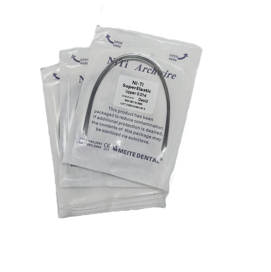 50 Packs Dental Orthodontic Super Elastic Wire Niti Round Arch Wires Ovoid Form