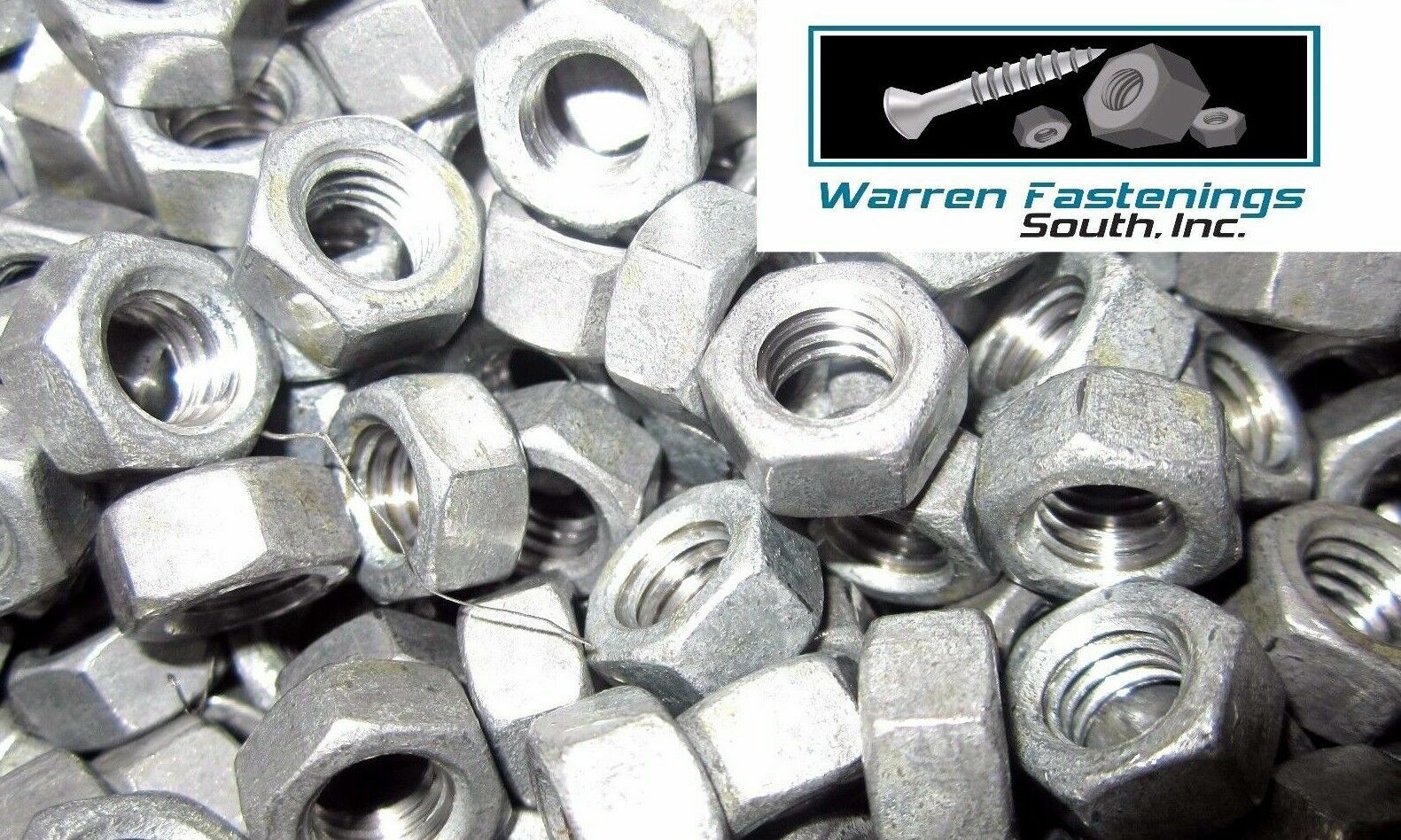 1/2-13 Hex Nuts Hot Dipped Galvanized 1000 Pieces