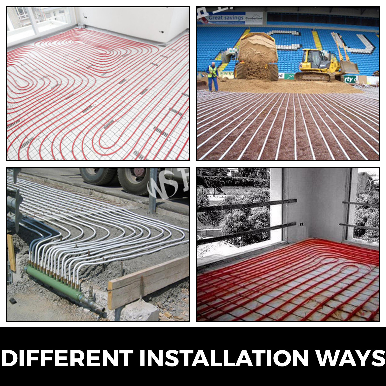VEVOR 3/4″ x 500ft PEX Tubing Oxygen Barrier O2 EVOH Red Floor Radiant Heat