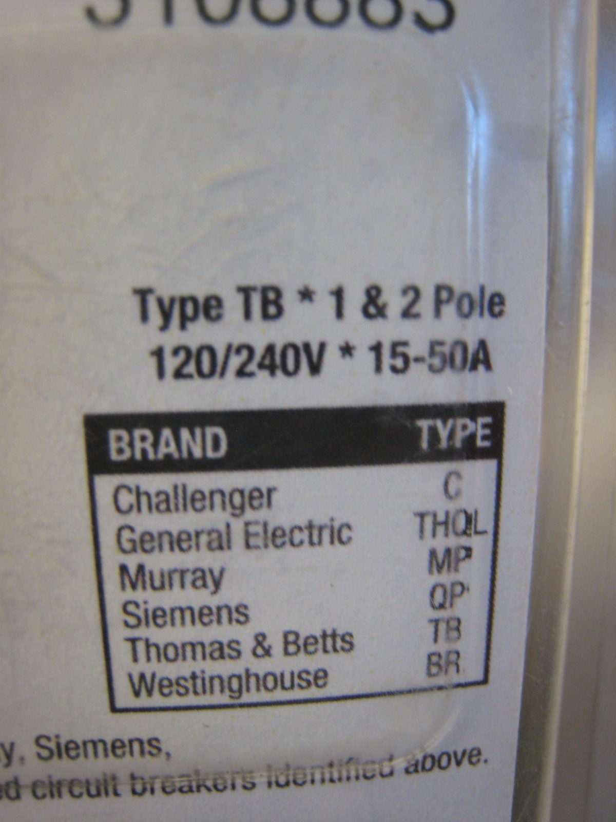 3 yes 3 Interchangeable Ace 20 Amp Double Pole Circuit Breaker 3108883 FREE SHIP