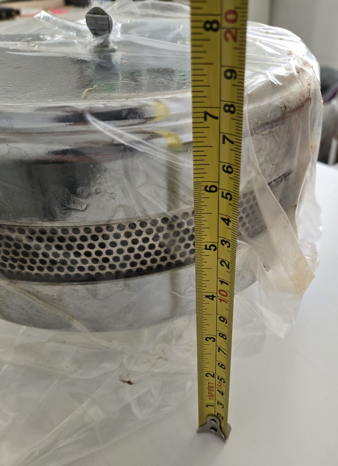 Vacuum Pump Oil Mist Exhaust Filter / Large / KF40 Flange / 10″ Diameter