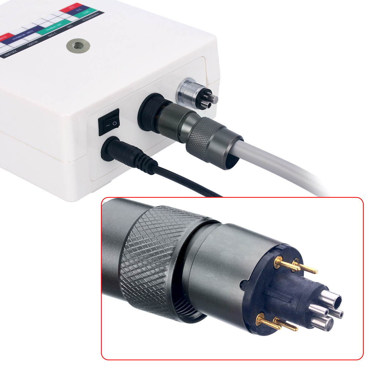 AZDENT Dental Brushless LED Electric Micro Motor/1:5 Increasing LED Handpiece