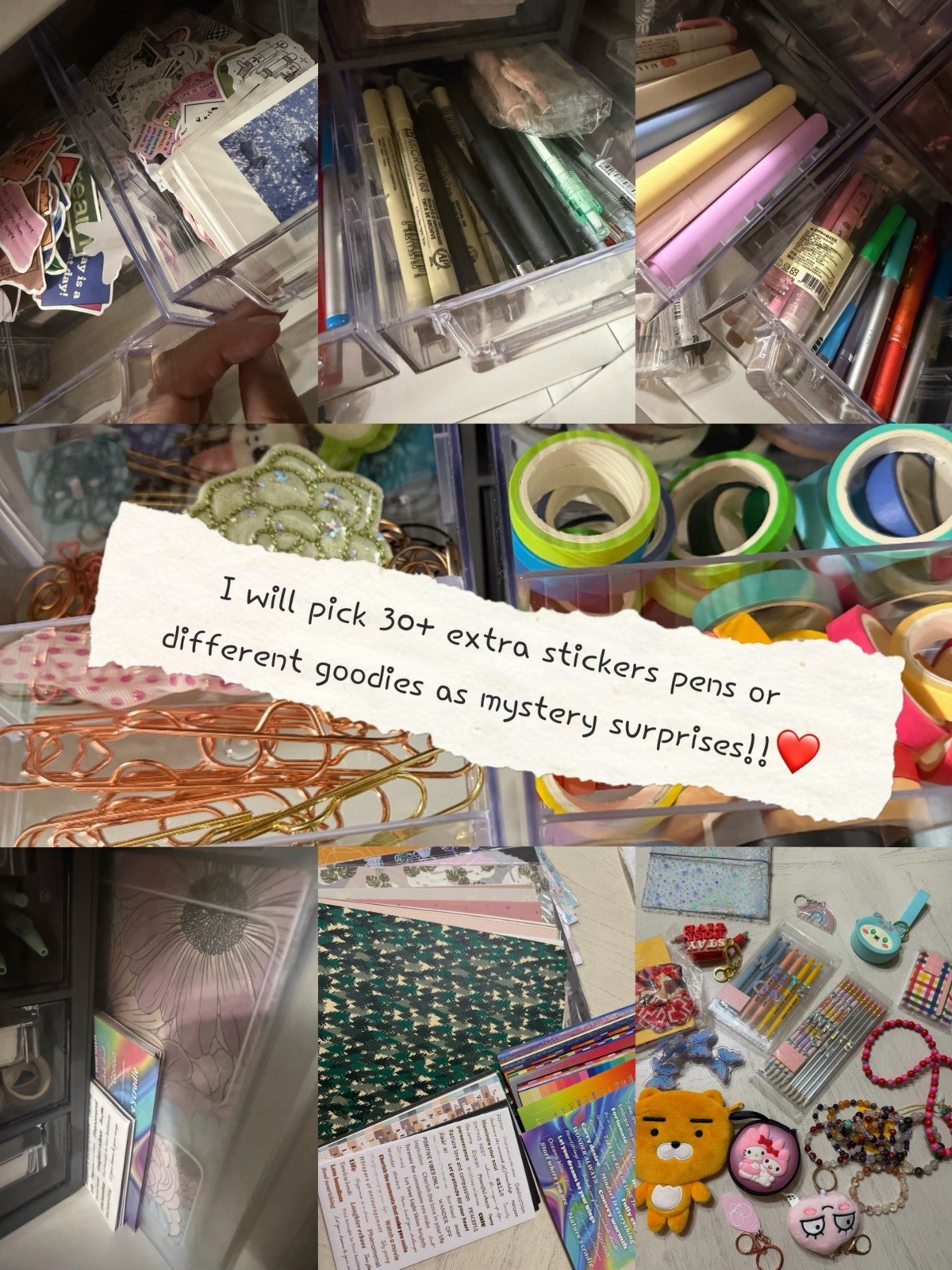 New Jane Davenport Tn Travelers Notebook Inserts Stickers + Mystery Gifts Lot