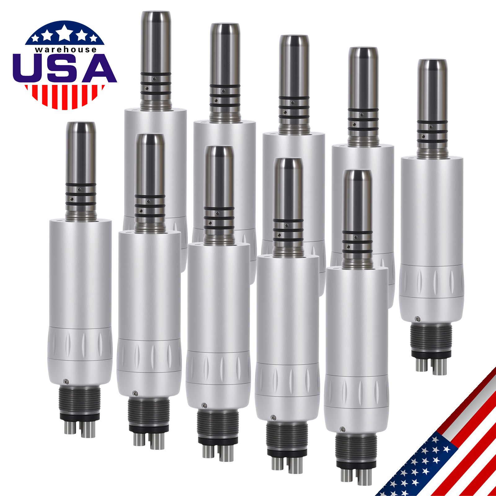 10*ASkeadnt Dental Inner Channel Slow Low Speed Air Motor Handpiece 4 H E-type