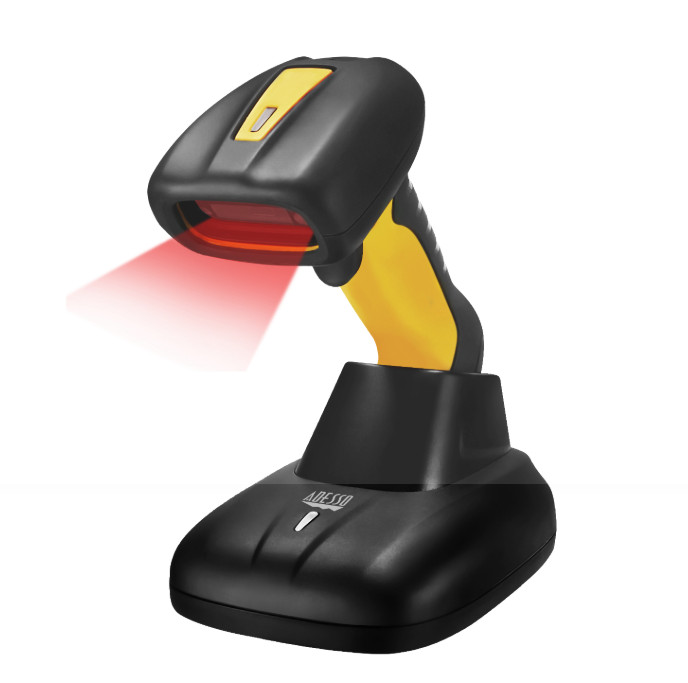 Adesso NuScan 4100 Bluetooth Antimicrobial Waterproof CCD Barcode Scanner